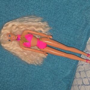 1976 Collector Edition Mattel Glamorous Pink and Gold Doll with Blonde Hair